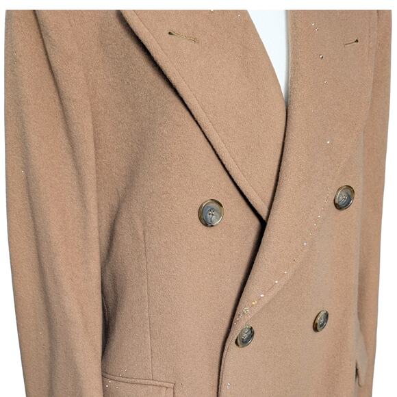 Tempo Europe London Fog 100% Wool Upcycled with 500 Austrian Crystals Coat - M/L - Picture 7 of 16